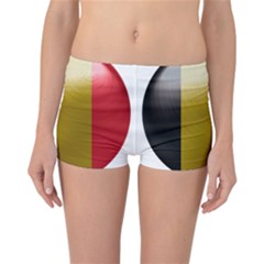 Belgium Flag Country Europe Reversible Boyleg Bikini Bottoms by Sapixe