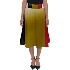Belgium Flag Country Europe Perfect Length Midi Skirt by Sapixe
