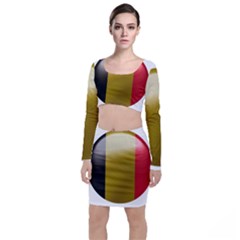 Belgium Flag Country Europe Top And Skirt Sets by Sapixe