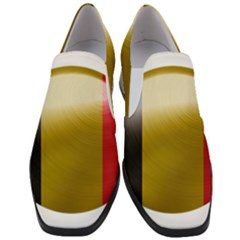 Belgium Flag Country Europe Women Slip On Heel Loafers by Sapixe