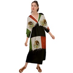 Flag Mexico Country National Grecian Style  Maxi Dress by Sapixe