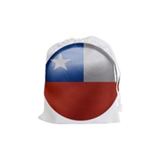 Chile Flag Country Chilean Drawstring Pouch (medium) by Sapixe