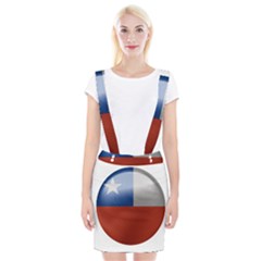 Chile Flag Country Chilean Braces Suspender Skirt