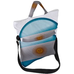 Argentina Flag Country Nation Fold Over Handle Tote Bag