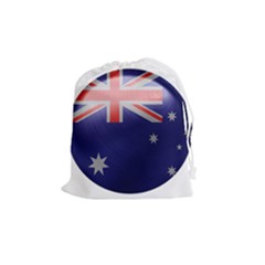 Australia Flag Country National Drawstring Pouch (medium) by Sapixe