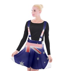 Australia Flag Country National Suspender Skater Skirt