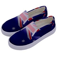 Australia Flag Country National Kids  Canvas Slip Ons