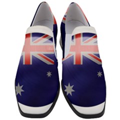 Australia Flag Country National Women Slip On Heel Loafers by Sapixe