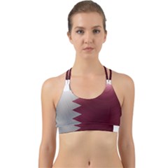 Qatar Flag Country Nation National Back Web Sports Bra by Sapixe