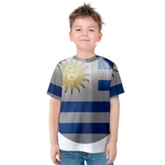 Uruguay Flag Country Symbol Nation Kids  Cotton Tee