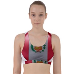 Peru Flag Country Symbol Nation Back Weave Sports Bra