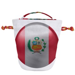 Peru Flag Country Symbol Nation Drawstring Bucket Bag by Sapixe