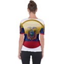 Ecuador Flag Ecuadorian Country Shoulder Cut Out Short Sleeve Top View2