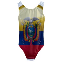 Ecuador Flag Ecuadorian Country Kids  Cut-out Back One Piece Swimsuit by Sapixe