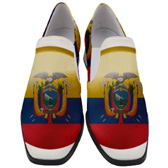 Ecuador Flag Ecuadorian Country Women Slip On Heel Loafers by Sapixe
