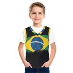 Flag Brazil Country Symbol Kids  Sportswear by Sapixe