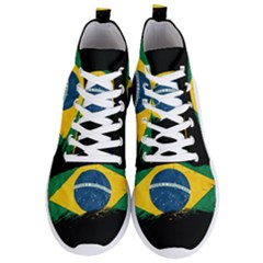 Flag Brazil Country Symbol Men s Lightweight High Top Sneakers