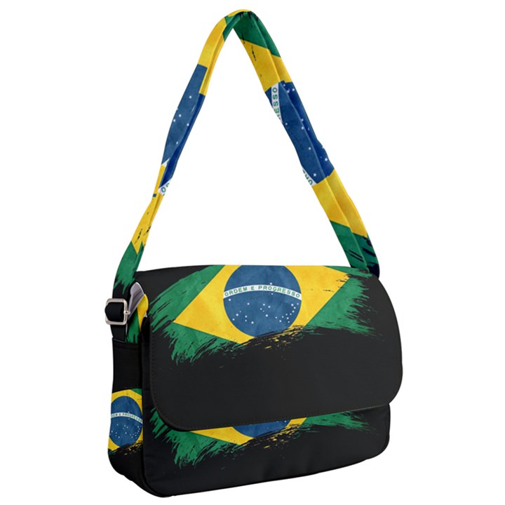 Flag Brazil Country Symbol Courier Bag