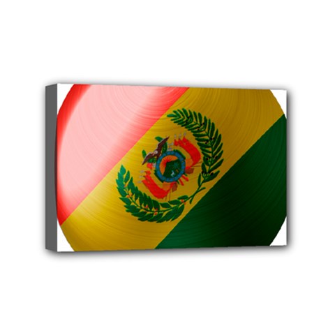 Bolivia Flag Country National Mini Canvas 6  X 4  (stretched) by Sapixe