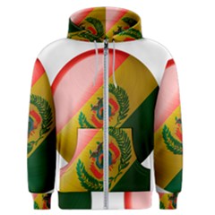 Bolivia Flag Country National Men s Zipper Hoodie by Sapixe