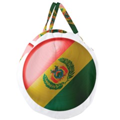 Bolivia Flag Country National Giant Round Zipper Tote by Sapixe