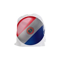 Paraguay Flag Country Nation Drawstring Pouch (medium) by Sapixe