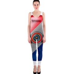 Paraguay Flag Country Nation One Piece Catsuit