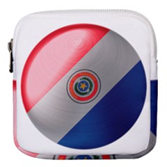 Paraguay Flag Country Nation Mini Square Pouch by Sapixe