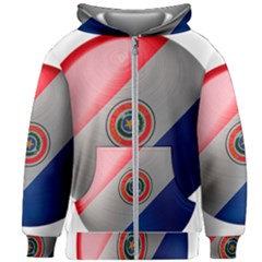 Paraguay Flag Country Nation Kids  Zipper Hoodie Without Drawstring by Sapixe