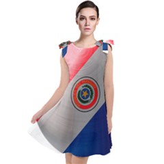 Paraguay Flag Country Nation Tie Up Tunic Dress by Sapixe