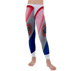 Paraguay Flag Country Nation Kids  Lightweight Velour Leggings