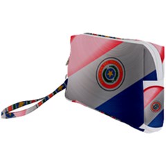 Paraguay Flag Country Nation Wristlet Pouch Bag (small)