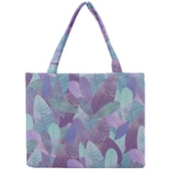 Watercolor Leaves Pattern Mini Tote Bag