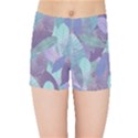 Watercolor leaves pattern Kids  Sports Shorts View1