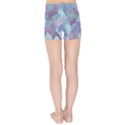 Watercolor leaves pattern Kids  Sports Shorts View2