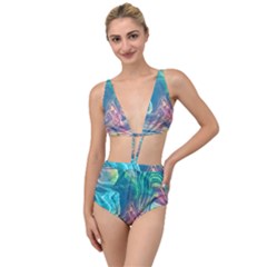Opaled Abstract  Tied Up Two Piece Swimsuit