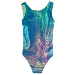 Opaled Abstract  Kids  Cut-out Back One Piece Swimsuit