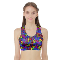 D 2 1 Sports Bra With Border by ArtworkByPatrick