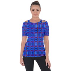 D 6 Shoulder Cut Out Short Sleeve Top