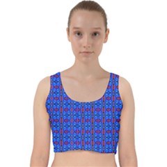 D 6 Velvet Racer Back Crop Top