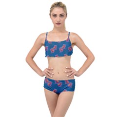 Swimming Fighting Fish Layered Top Bikini Set by VeataAtticus