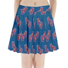 Swimming Fighting Fish Pleated Mini Skirt by VeataAtticus