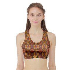 E 1 Sports Bra With Border by ArtworkByPatrick