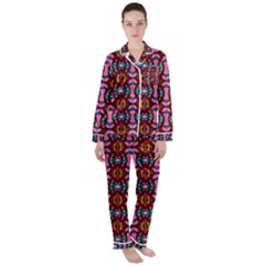 E 2 Satin Long Sleeve Pyjamas Set by ArtworkByPatrick