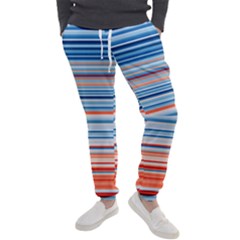 Blue And Coral Stripe 2 Men s Jogger Sweatpants