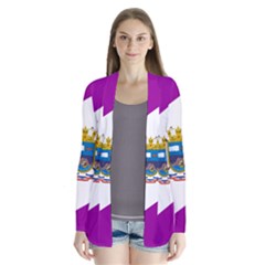 Flag Of Cabo De Hornos Drape Collar Cardigan