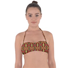 F 4 Halter Bandeau Bikini Top