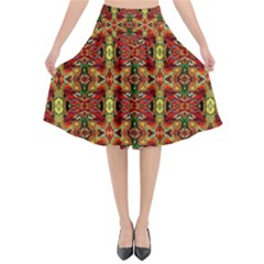 F 4 Flared Midi Skirt