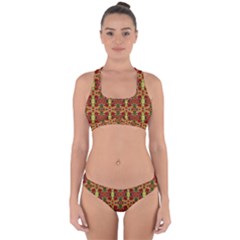 F 4 Cross Back Hipster Bikini Set