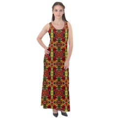 F 4 Sleeveless Velour Maxi Dress